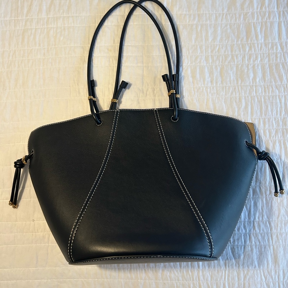 Tory Burch Black Leather Tote